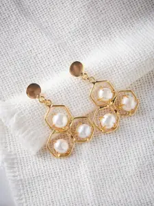 ATIBELLE Gold-Plated Contemporary Jhumkas