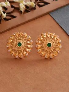 Voylla Gold-Plated Circular Studs
