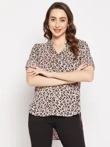 Ruhaans Classic Animal Opaque Printed Casual Shirt