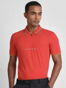 Peter England Men Polo Collar Slim Fit T-shirt