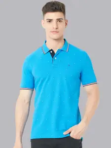 Van Heusen Sport Geometric Printed Polo Collar Regular Fit T-shirt