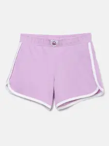 United Colors of Benetton Girls Mid-Rise Cotton Shorts