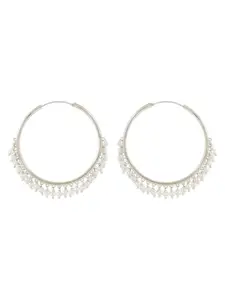 I Jewels Contemporary Hoop Earrings