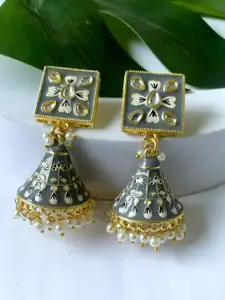 I Jewels Contemporary Jhumkas Earrings