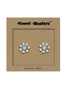 Comet Busters Floral Stone Studs Non Piercing Ear Stickers