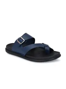Hitz Men One Toe Leather Comfort Sandals