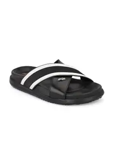 Hitz Men Striped Croslite Sliders