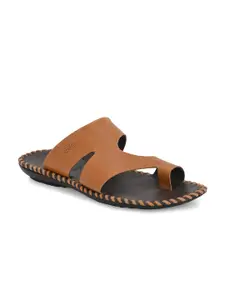 Hitz Men One Toe Leather Comfort Sandals