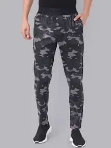 Van Heusen Men Camouflage Printed Slim-Fit Mid-Rise Track Pants