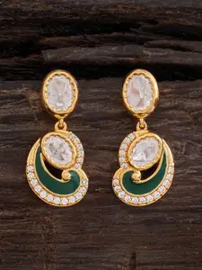 Kushal's Fashion Jewellery Paisley Shaped Studs Earrings