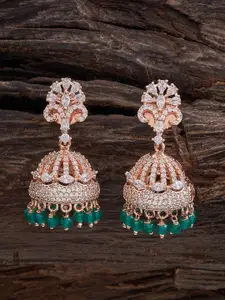 Kushal's Fashion Jewellery Mint Rhodium Gold-Embellished Bridal Party Zircon Pendant Set