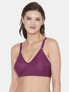 Souminie Full Coverage Seamless All Day Comfort Non-Wired Non-Padded Everyday Bra
