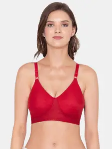 Souminie Full Coverage Seamless Non-Wired Non-Padded Everyday Cotton Bra All Day Comfort