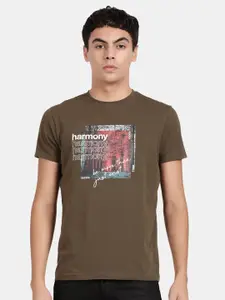 t-base Typography Printed T-shirt