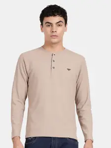 t-base Henley Neck Long Sleeves T-shirt