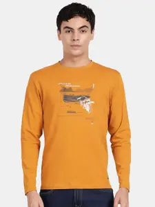 t-base Graphic Printed Long Sleeves Cotton T-shirt