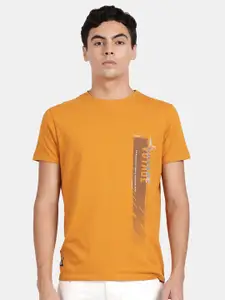 t-base Typography Printed Cotton T-shirt