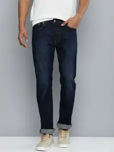Levis Men Mid-Rise 513 Straight Fit Light Fade Stretchable Jeans