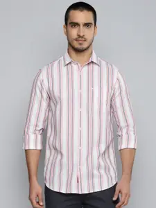 Allen Cooper India Slim Fit Striped Cotton Casual Shirt