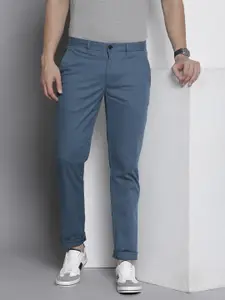 Tommy Hilfiger Men Blue Slim Fit Chinos Trousers