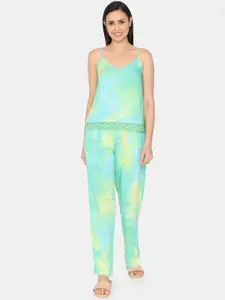 Zivame Tie and Dyed Pure Cotton Night suit