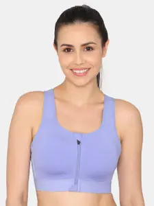 Zelocity by Zivame Medium Coverage All Day Comfort Workout Bra ZC40S6CORE0BLUE