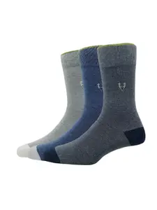 Allen Solly Men Pack Of 3 Patterned Calf Length Socks