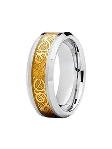 MEENAZ Silver-Plated Textured Finger Ring