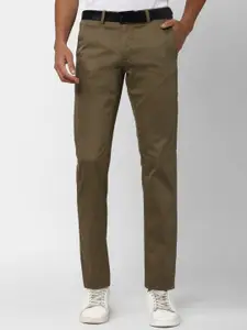 Van Heusen Sport Men Mid-Rise Slim Fit Plain Cotton Chinos Trousers