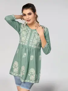 Winza Designer Floral Embroidered Top