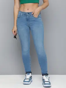 Levis Women Light Fade Stretchable Mid Rise Super Skinny Fit Jeans