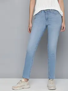 Levis Women 311 Skinny Fit Light Fade Stretchable Mid-Rise Jeans