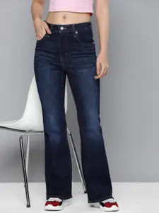 Levis Women 726 Flared High-Rise Light Fade Stretchable Jeans