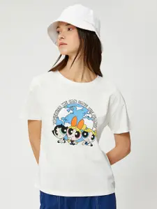 Koton Powerpuff Girls Printed Pure Cotton T-shirt
