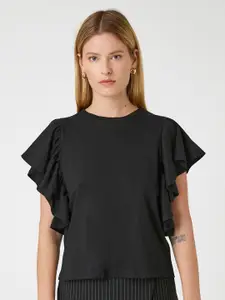 Koton Extended Sleeves Pure Cotton T-shirt