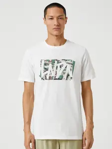 Koton Typography Printed Pure Cotton T-shirt