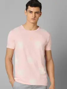 Allen Solly Sport Abstract Printed Round Neck Pure Cotton Slim Fit T-shirt