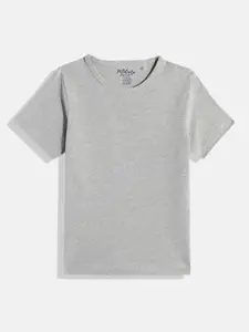METRO KIDS COMPANY Boys Solid Regular Fit T-shirt