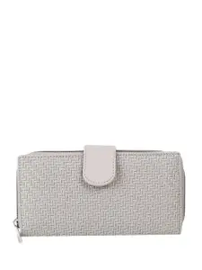Metro Women Textured Zip Around Wallet