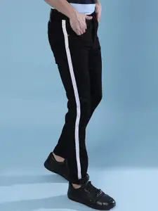 Campus Sutra Men Black Smart Slim Fit Clean Look Stretchable Cotton Jeans