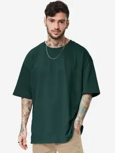 The Souled Store Solids: Emerald Green Green Oversized T-Shirts