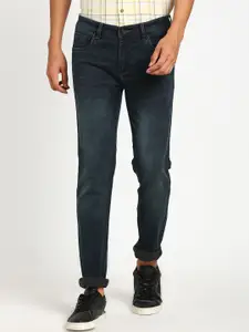 Turtle Men Narrow Tapered Fit Clean Look Heavy Fade Stretchable Jeans