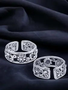 Taraash Set Of 2 Sterling Silver Toe Rings