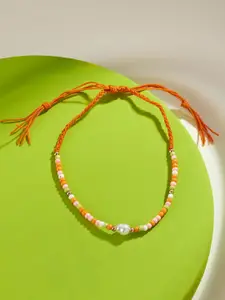 Accessorize Beaded Drawstring Anklet