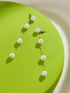 Accessorize Classic Pearl-Studded Drop Earrings