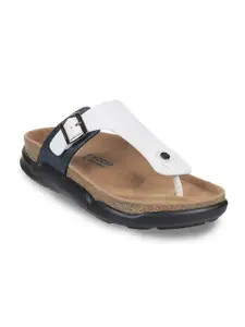 Mochi Men Open Toe Comfort Sandals With Buckle Detail