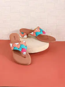 Mochi Printed Open Toe Block Heels