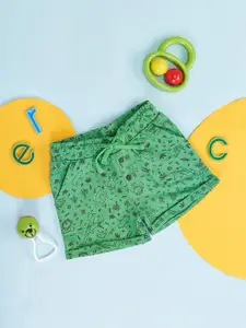 Pantaloons Baby Infant Boys Printed Cotton Low-Rise Shorts