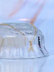 Accessorize London Women Initial Sparkle Pendant Necklace