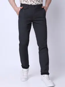 J Hampstead Men Slim Fit Cotton Trousers